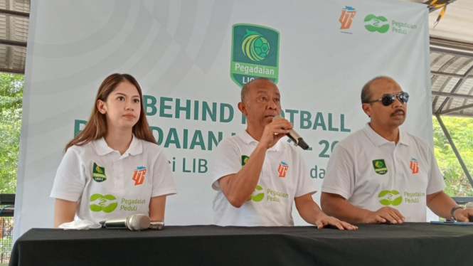 Diskusi Behind football oleh PT LIB dan pihak pegadaian