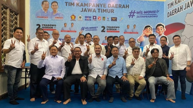 Projo dan TKD Prabowo-Gibran Jatim Siapkan Strategi Menang Satu Putaran