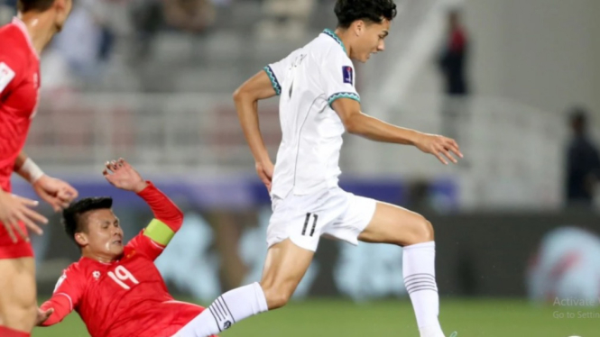 Timnas Indonesia melawan Timnas Vietnam di Piala Asia 2023