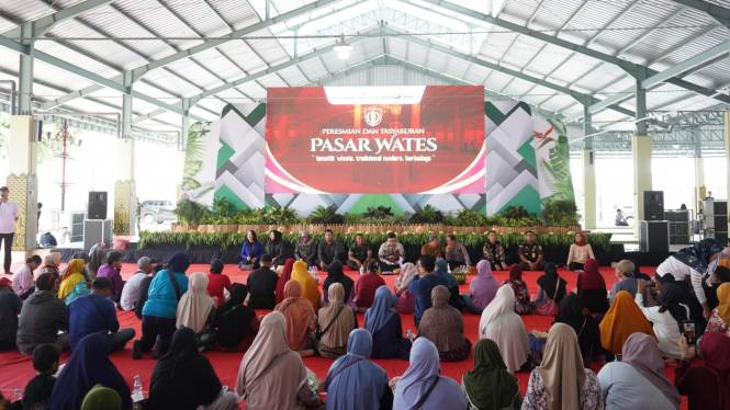 Peresmian Pasar Wates Kabupaten Kediri