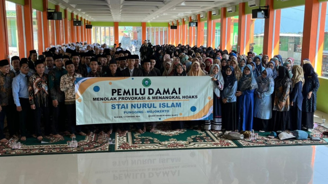 Deklarasi pemilu damai di STAI Nurul Islam Mojokerto