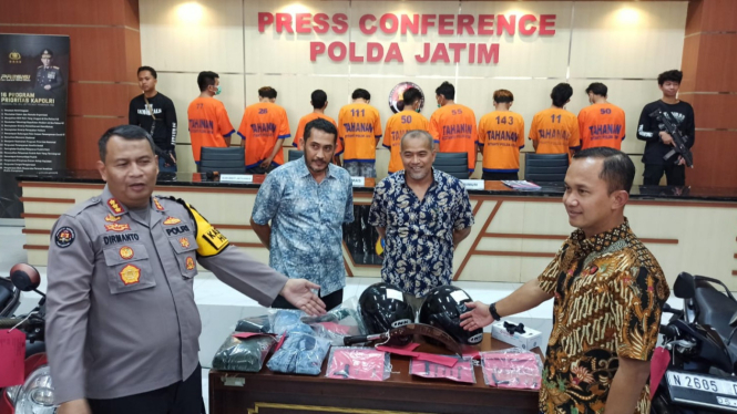 Polda Jatim Ringkus 9 Pelaku Pencuri yang Beraksi di Malang