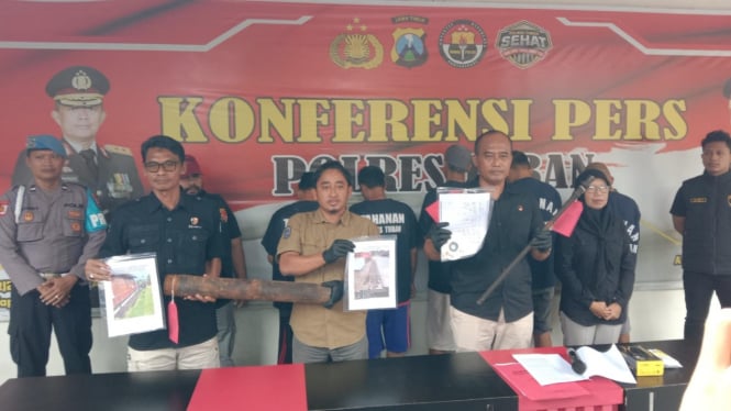 5 pelaku pencurian besi ditangkap polisi