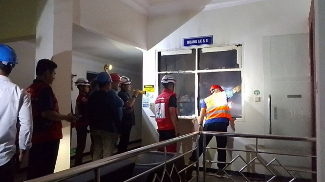 Kondisi Gedung RS Gatoel Mojokerto usai kebakaran