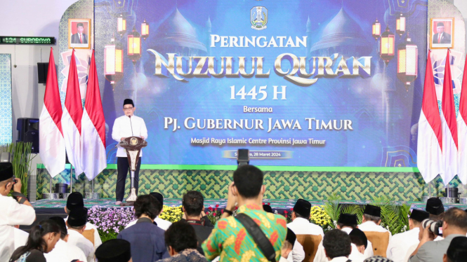 Peringatan Nuzulul Quran bersama Pj Gubernur Jatim