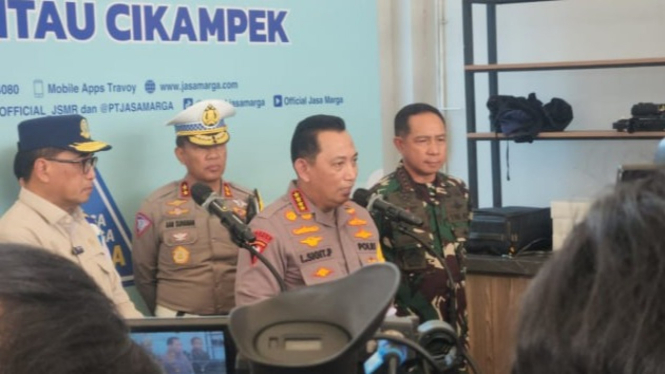 Kapolri Jenderal Listyo Sigit Prabowo dalam konferensi pers