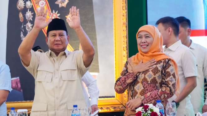 Prabowo Subianto dan Khofifah Indar Parawansa
