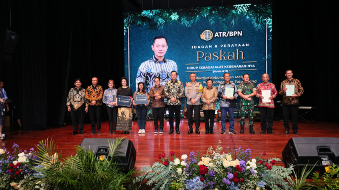 Agus Harimurti Yudhoyono di acara Paskah