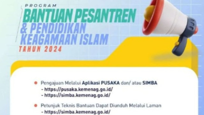 Program bantuan pendidikan Islam dan pesantren Kemenag RI