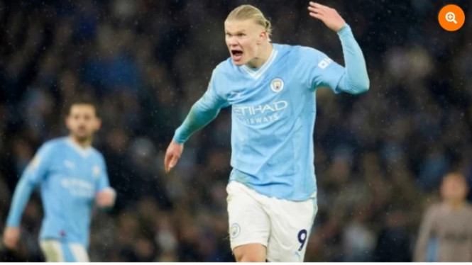 Penyerang Manchester City, Erling Haaland