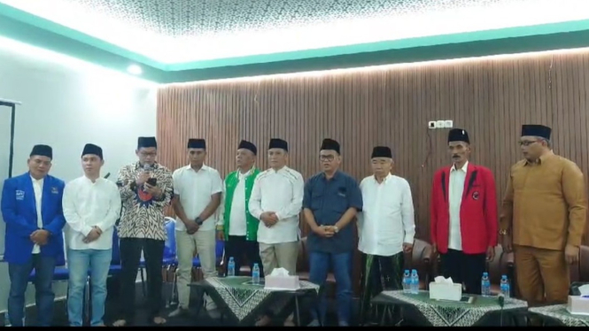 Deklarasi 9 partai usung Gus Barra untuk Pilbup Mojokerto.