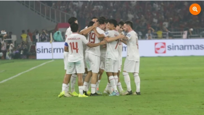 Timnas Indonesia rayakan gol lawan Filipina