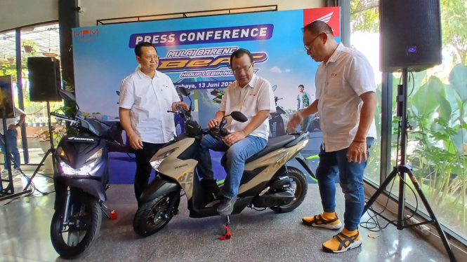 All New Honda BeAT Series diluncurkan di Surabaya.