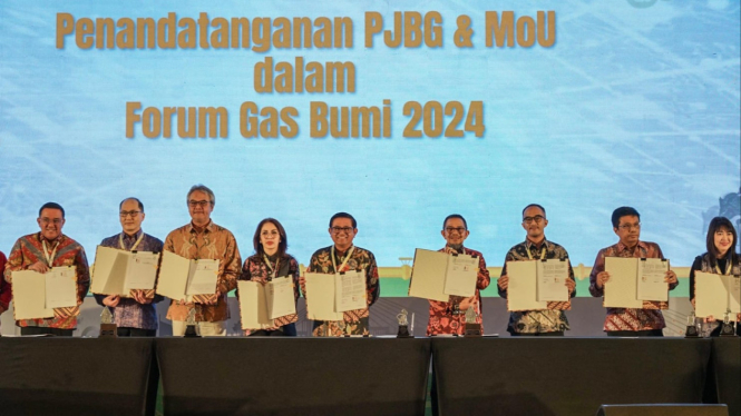 Penandatangan Perjanjian Jual Beli Gas