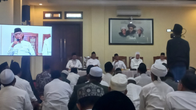 Rapat tentang Konferwil PWNU Jatim 2024 di Lirboyo Kediri.