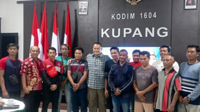 11 warga Tulungagung-Trenggalek bersama Kodim 1604/Kupang, Timor Leste