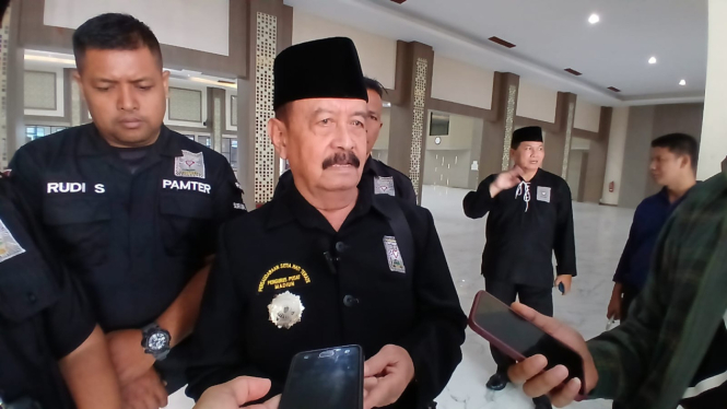 Ketua Pusat PSHT Moerdjoko saat berada di Surabaya.