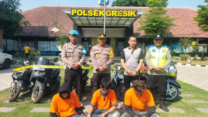 Tiga pelaku curanmor di Gresik di tangkap