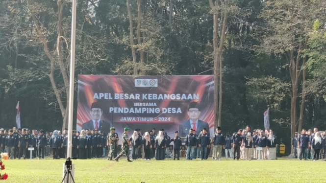 Kemendes PDTT gelar Apel Kebangsaan bersama pendamping desa se zona 1 Jatim di Kebun Raya Puwodadi Pasuruan