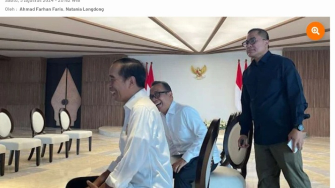 Presiden RI Joko Widodo di Kantor Presiden IKN