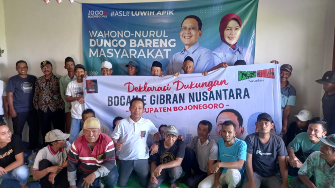 Bocahe Gibran Nusantara deklarasi dukungan cakada Bojonegoro.