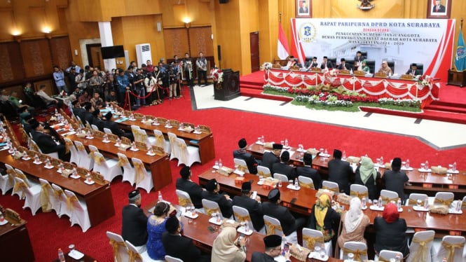 Pelantikan anggota DPRD Surabaya periode 2024-2029