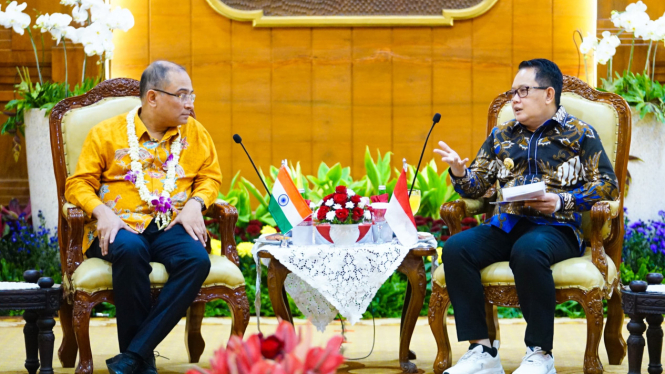 Adhy Karyono dan Dubes India untuk Indonesia dan Timor Leste