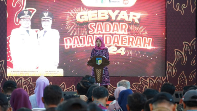 Gebyar Sadar Pajak Daerah Tahun 2024 di Kabupaten Kediri.