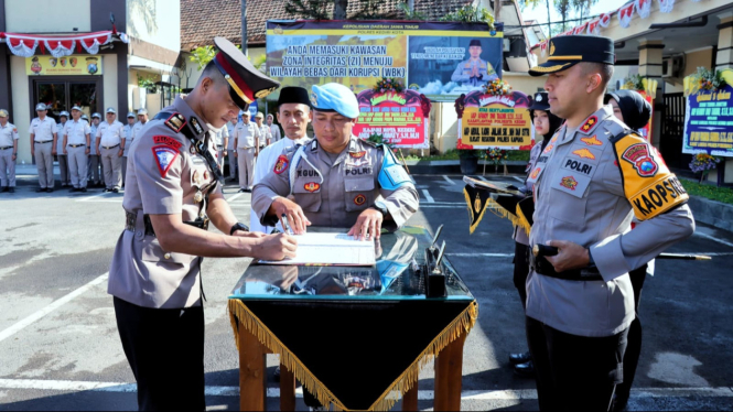 Sertijab PJU Polres Kediri Kota.