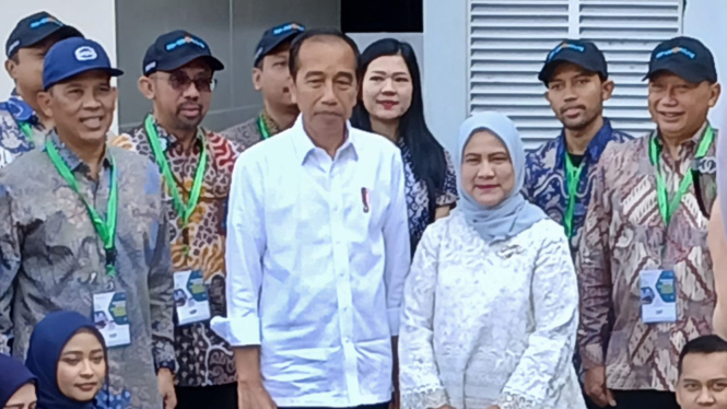 Presiden Jokowi dan Iriana