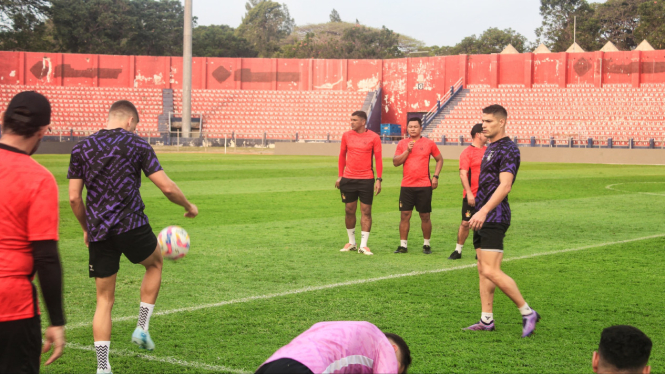 Skuad Persik saat latihan