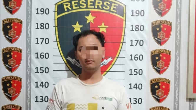 Tersangka MFA di tangkap Polsek Cerme