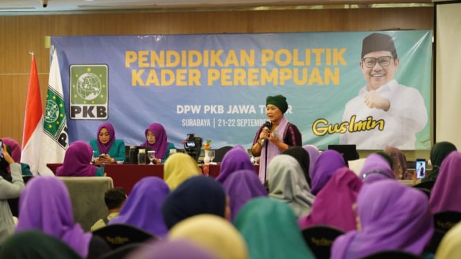 Luluk Nur Hamidah di acara Pendidikan Politik Kader Perempuan