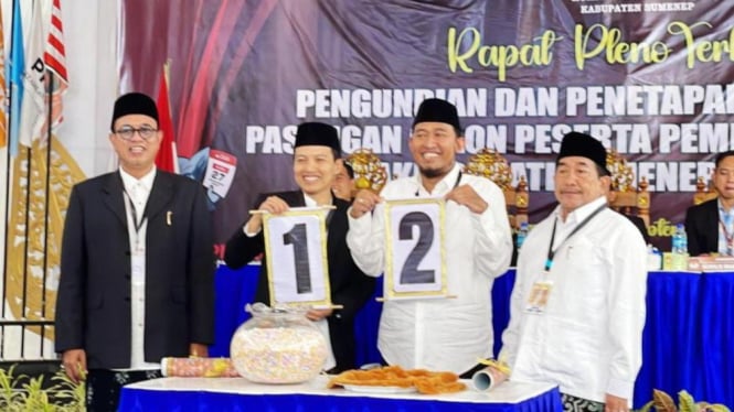 Pengambilan nomor urut paslon di Pilbup Sumenep 2024