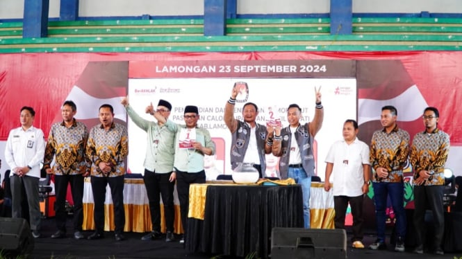 KPU Lamongan Gelar Pengundian Nomor Urut calon bupati