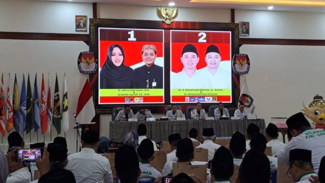 Pengundian Nomor Urut Pilkada Mojokerto : Paslon Idola 1 - Mubarok 2.