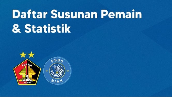 Starting Persik Kediri bakal versus PSB Biak