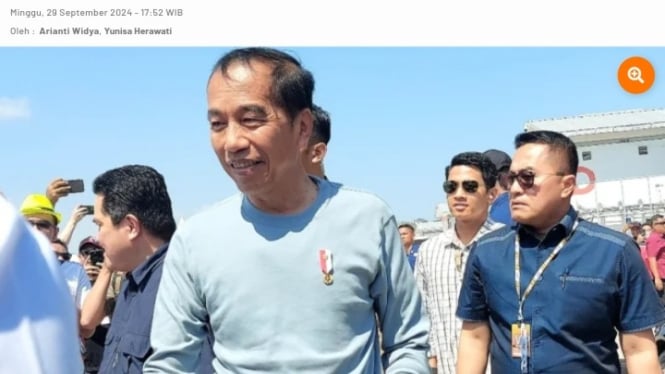 Presiden Jokowi di Sirkuit Mandalika