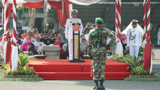 Peringatan HUT TNI ke-79 di Markas Kodam V/Brawijaya.