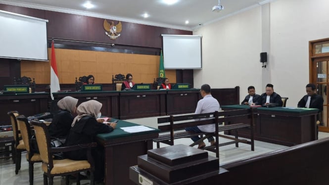 Sidang pembacaan esepsi yang digelar di Pengadilan Nege