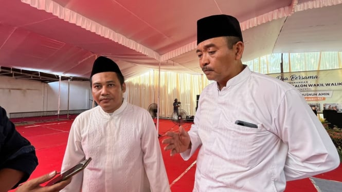 Pasangan calon Wali Kota dan Wakil Wali Kota Mojokerto, Junaedi Malik dan Chusnun Amin (Jamin).