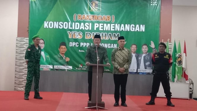 Yes Dirham saat menghadiri konsolidasi Kemenangan PPP.