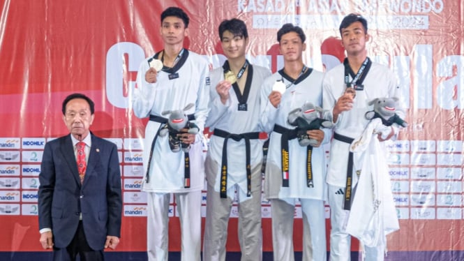 Para juara di Kejuaraan KASAD 6th Asian Taekwondo Open Championship 2024.