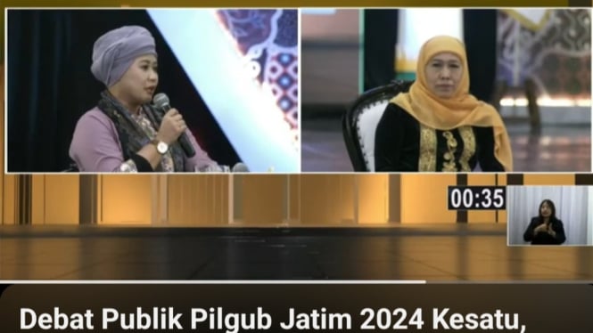 Sesi Debat antar Cagub