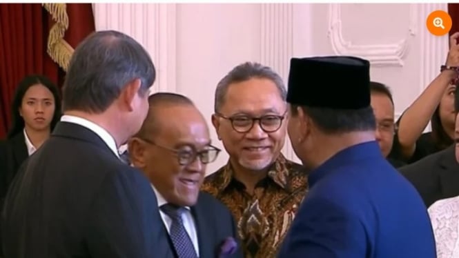 Aburizal Bakrie bertemu Presiden RI Prabowo