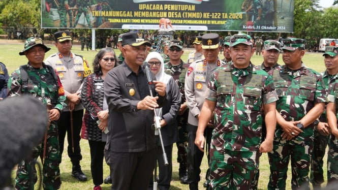 Penutupan Program TNI Manunggal Membangun Desa