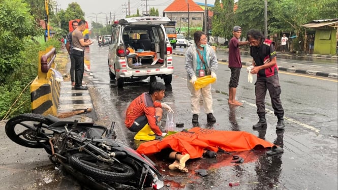 Korban kecelakaan maut di Jalan Bypass Mojokerto