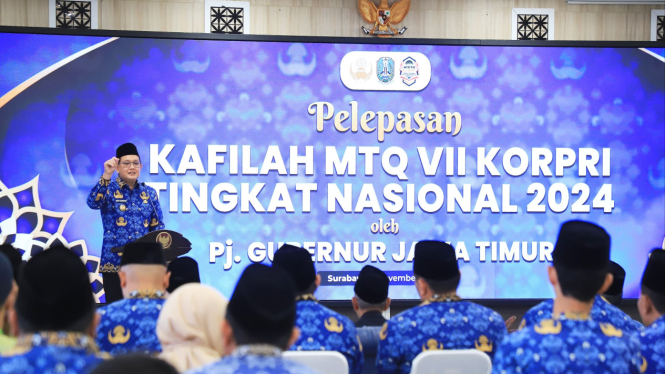 Pelepasan kontingen Jatim MTQ Korpri