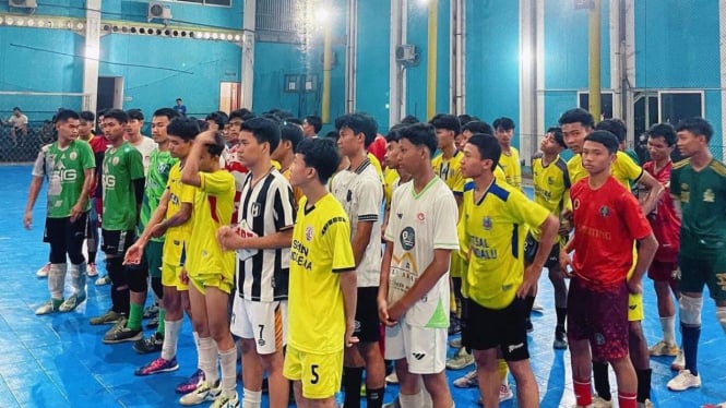 Seleksi pemain futsal putra Gresik.