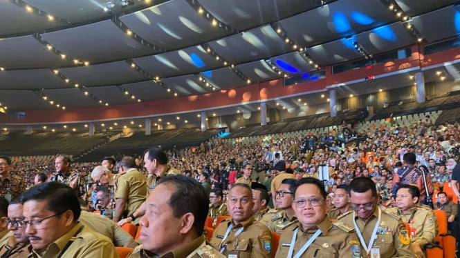 Adhy Karyono di Rakornas dengan Pemerintah Pusat